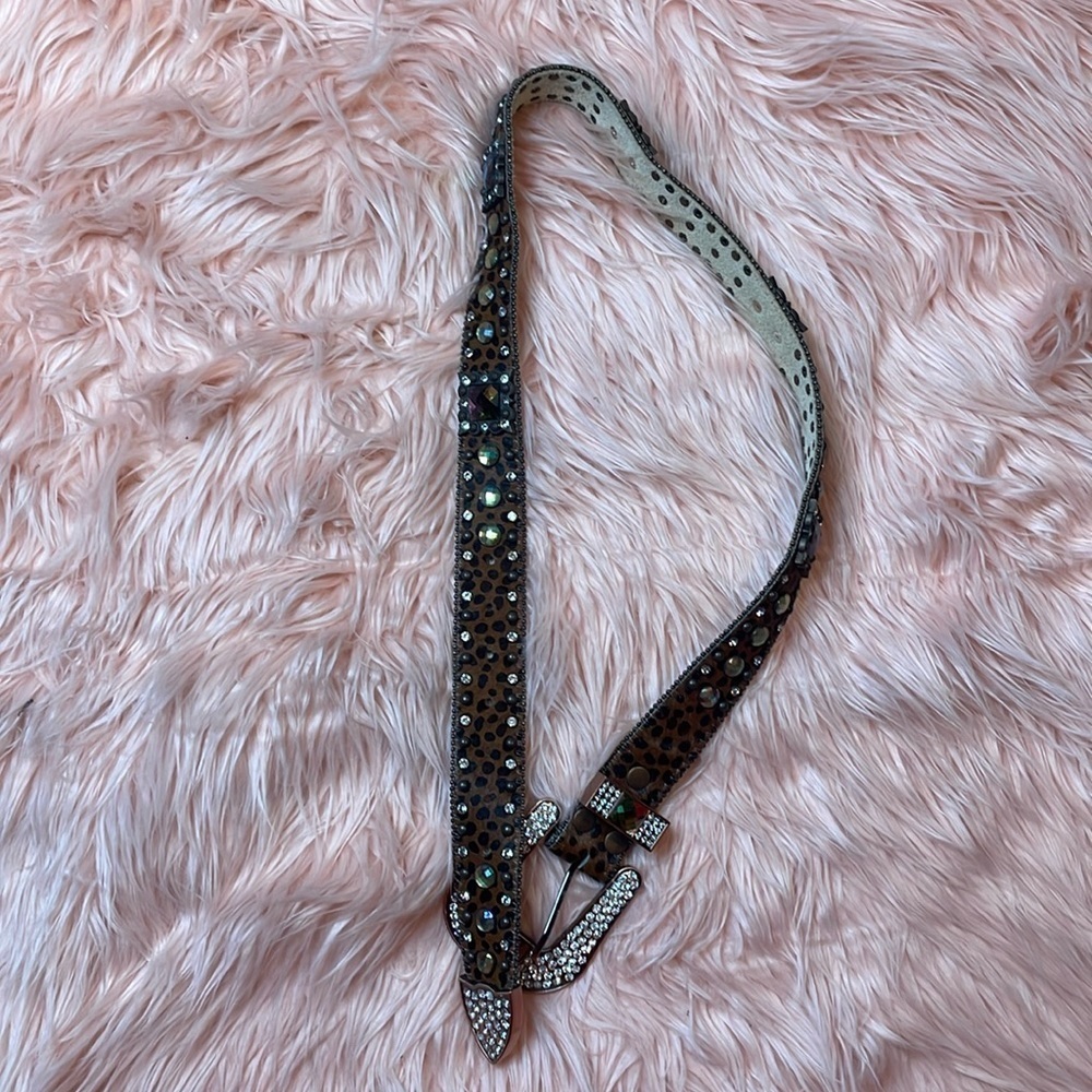 Woman’s Bling Rhinestone BB Belt Size Medium‎